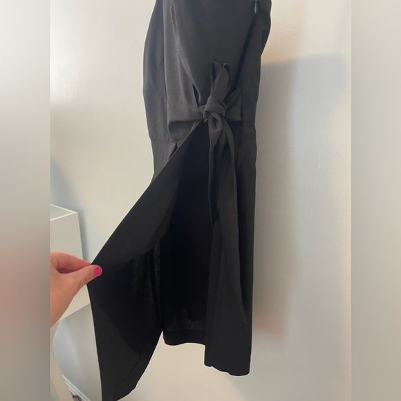 NWOT Club Monaco One Shoulder Wrap Jaspers Dress in Black - Size 4 - Picture 5 of 9